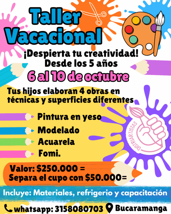 taller Vacacional semana de receso